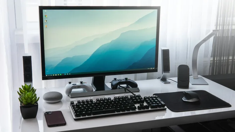Black computer keyboard with code lighting